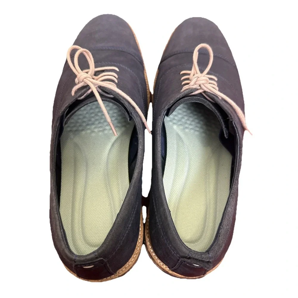 Cole Haan Grand‎ 360 WingTip Leather Navy Blue Dress Shoes Men's Size 11